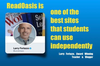 Larry Ferlazzo Endorses ReadOasis