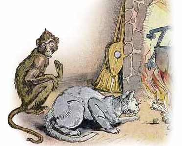 The Monkey and the Cat (Milo Winter)