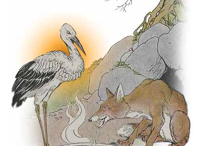 The Fox and the Stork (Milo Winter)