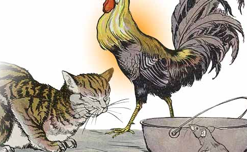 The Cat, the Cock, and the Young Mouse (Milo Winter)